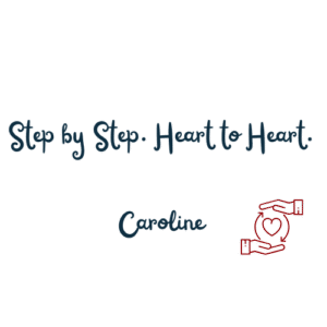 Step by Step. Heart to Heart. Caroline Pinter Wandelcoaching Walk and talk coaching Haarlemmermeer